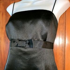 David's Bridal Black Cocktail A-Line Dress